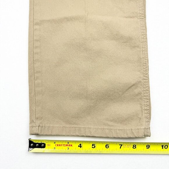 Wrangler Men's Heritage Low Stretch Relaxed Tan Carpenter Pants Size 40x30 NWT - Picture 10 of 11